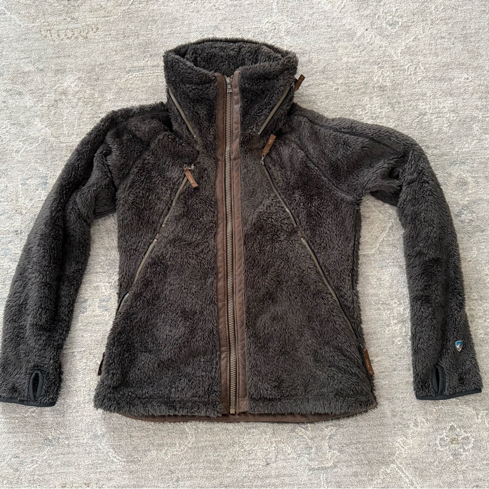 Kuhl Women's Fleece Flight Jacket M Brown/Breen